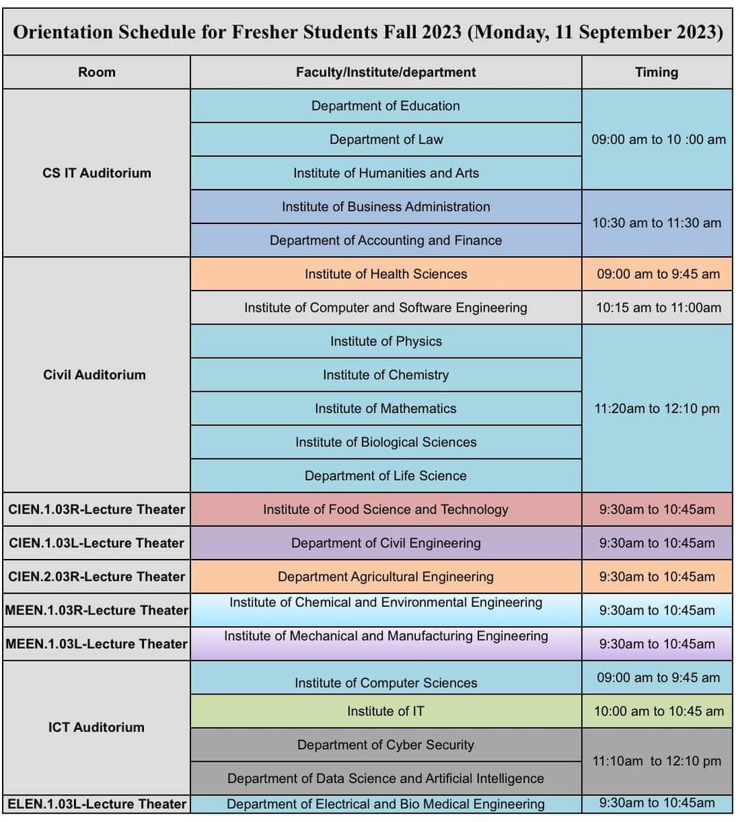 Dept_of_IT's tweet photo. Welcome to New Students
Orientation Schedule
#KFUEIT #Orientation #Fall2023 https://t.co/EMNXh4w8Bp