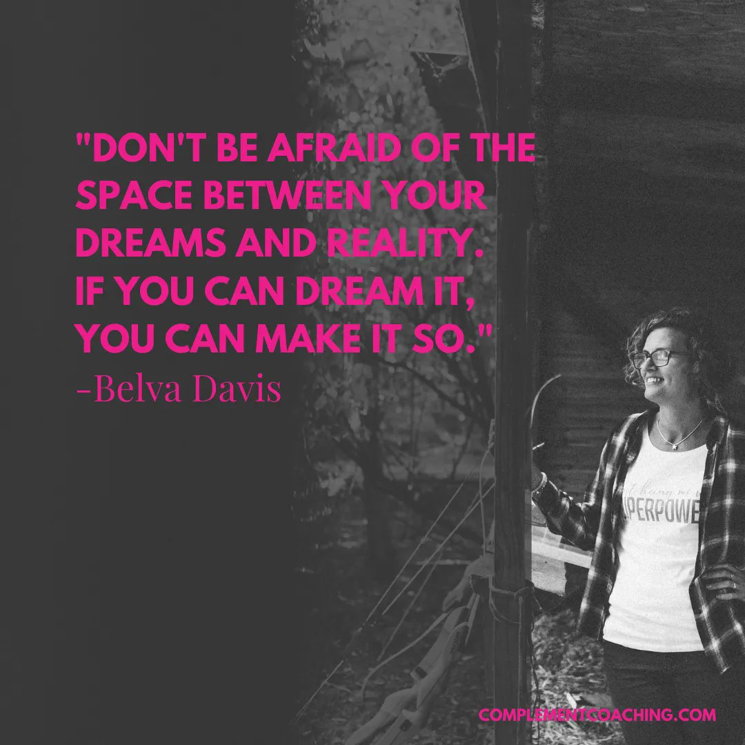 "Don't be afraid of the space between your dreams and reality. If you can dream it, you can make it so." - Belva Davis

#coaching
#leadership
#mindset
#business
#leadershipcoaching