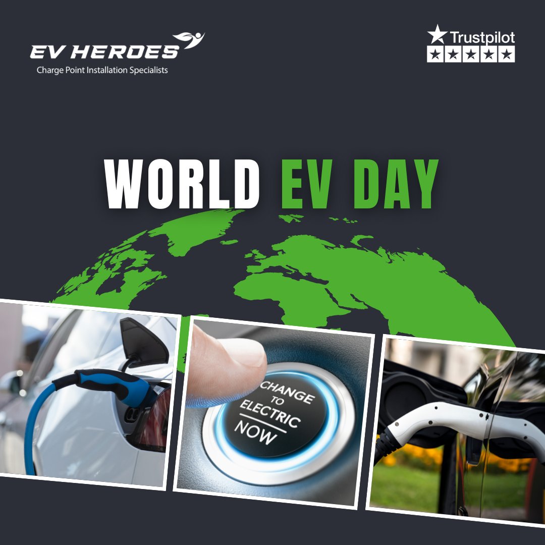 heroes_ev's tweet photo. Today is World EV Day 🌎🔌

World EV Day is a global celebration that takes place annually on September 9th, where people from around the world come together to raise awareness of electric vehicles and the ways that they can benefit us and our environment🙌

#EVHeroes #WorldEVDay https://t.co/D7U0tSxQky