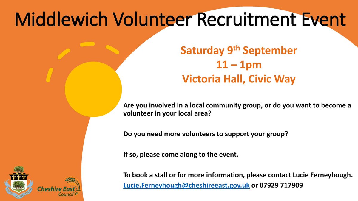 If you’re interested in becoming a volunteer with @CheshireFire  then please come along to this event in Middlewich this morning to find out more from our team of @CheshFireCadets  volunteers #Volunteer