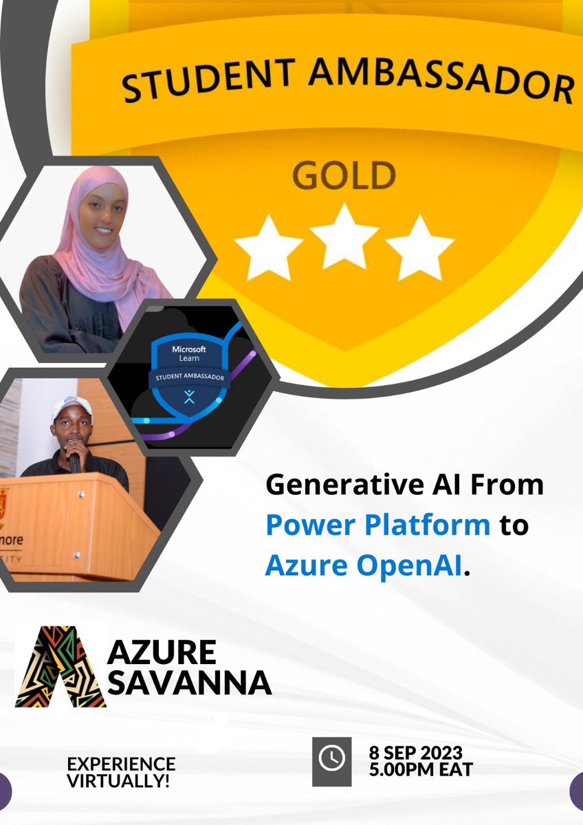 🚀Just had an amazing time at the “Generative AI: From Power Platform to Azure OpenAI” event! 💡 Thanks to my colleague,<a href="/humphrey_MH/">hum🅿️hrey Ⓜ️urℹ️ungℹ️ #ExpertsLiveKE</a> for diving into generative AI in Power Platform, and I had the privilege of sharing insights on its applications in Azure OpenAI. #AI #AzureOpenAI