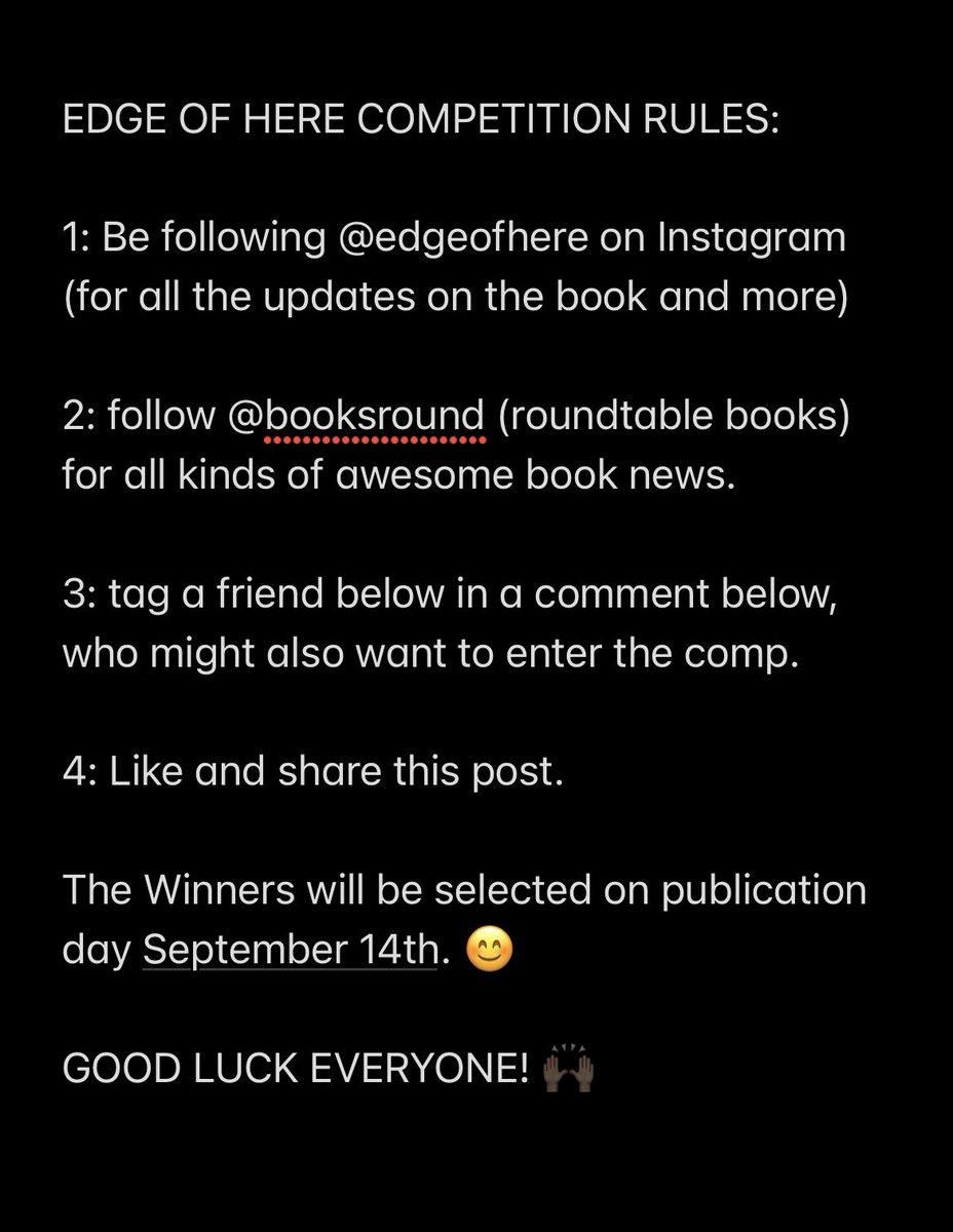 ***🗣️BOOK GIVEAWAY🗣️*** I’m teaming up with the brilliant @BooksRound to celebrate the upcoming publication of the ever Awesome @kelechnekoff’s debut book 🔥 EDGE OF HERE 🔥 Here’s how you can win yourself 1 of 5 signed copies of the book. ☺️