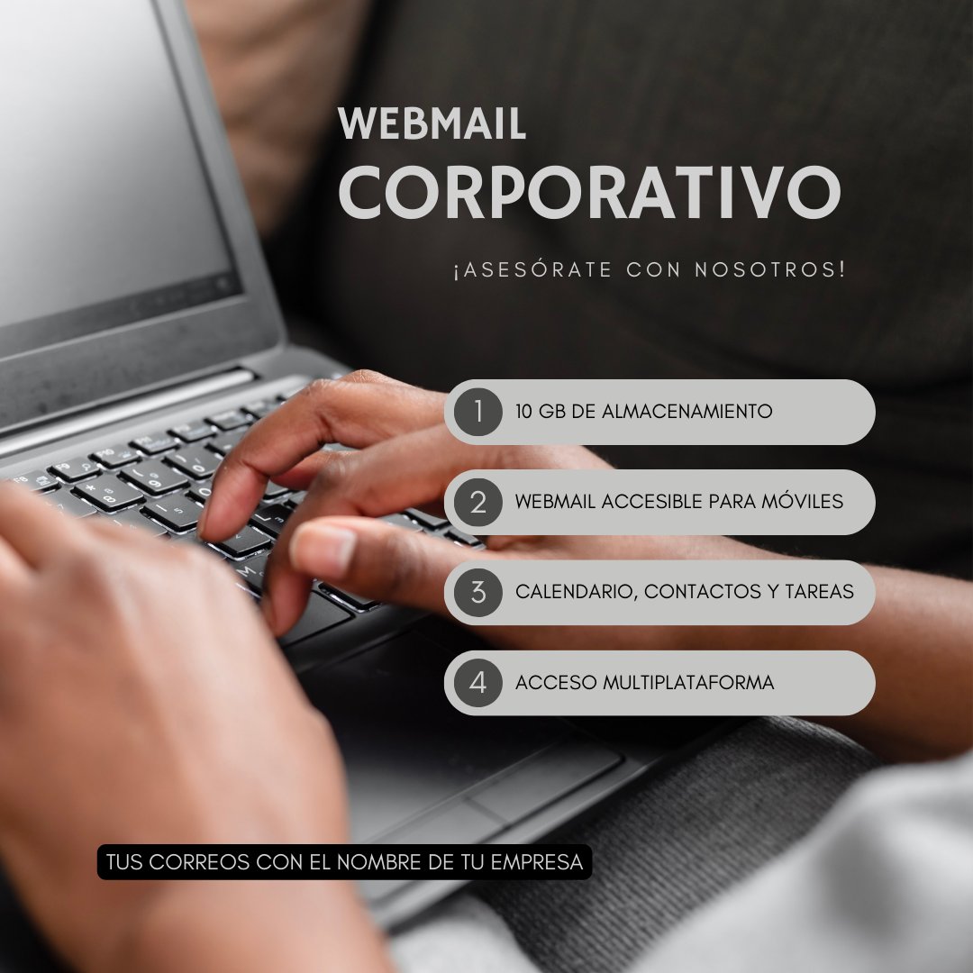 amtawa's tweet photo. #EmailCorporativo | Obtén una dirección de correo personalizado para tu negocio. Genera confianza con un correo electrónico que coincida con el nombre de tu empresa. Construye tu marca con cada correo electrónico que envíes. Te ayudamos a tenerlo. https://t.co/TNZWtTqkZG
