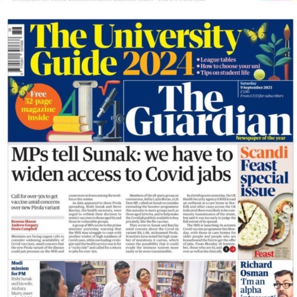 In light of new variant, an increasing number of medical experts are warning that UK decision to limit access to #Covid vaccine to over-65s &amp; clinically vulnerable is short-sighted &amp; based on too narrow a definition of cost-effectiveness.  We’re urging ministers to think again👇