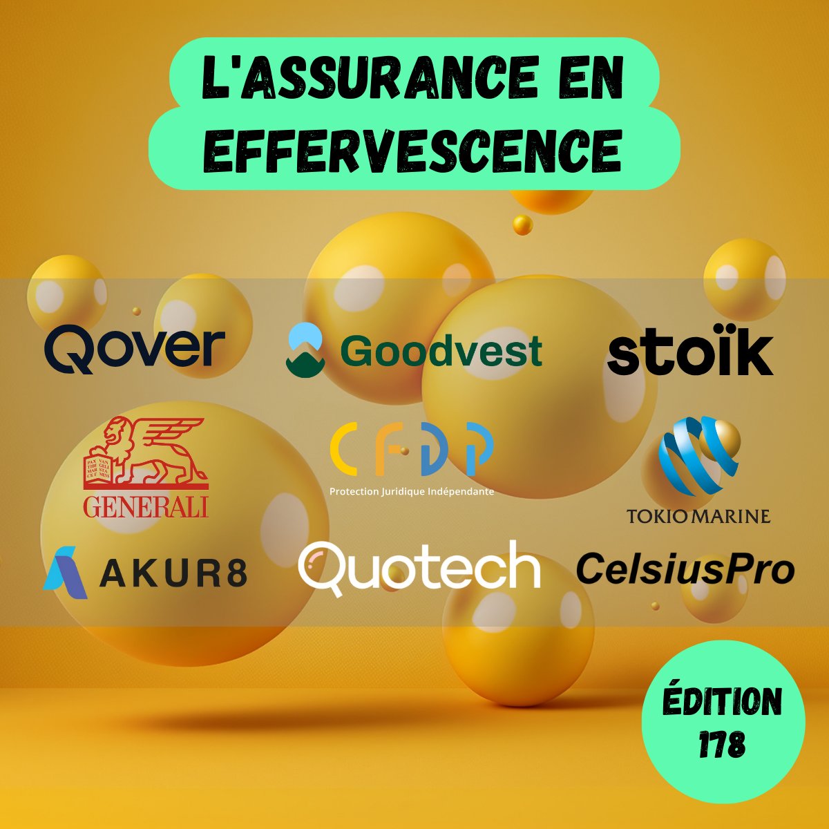 ❔ Où parle-t-on d'un cours  magistral dispensé par un professeur émérite 🎓, d'une pépite made in France lancée à la conquête du Nouveau monde 🇺🇸 et des nouvelles prouesses de ChatGPT 🤖 ?

🌀 Dans l'édition 178 de 'L'assurance en effervescence' !

👉 buff.ly/3qZI0MW