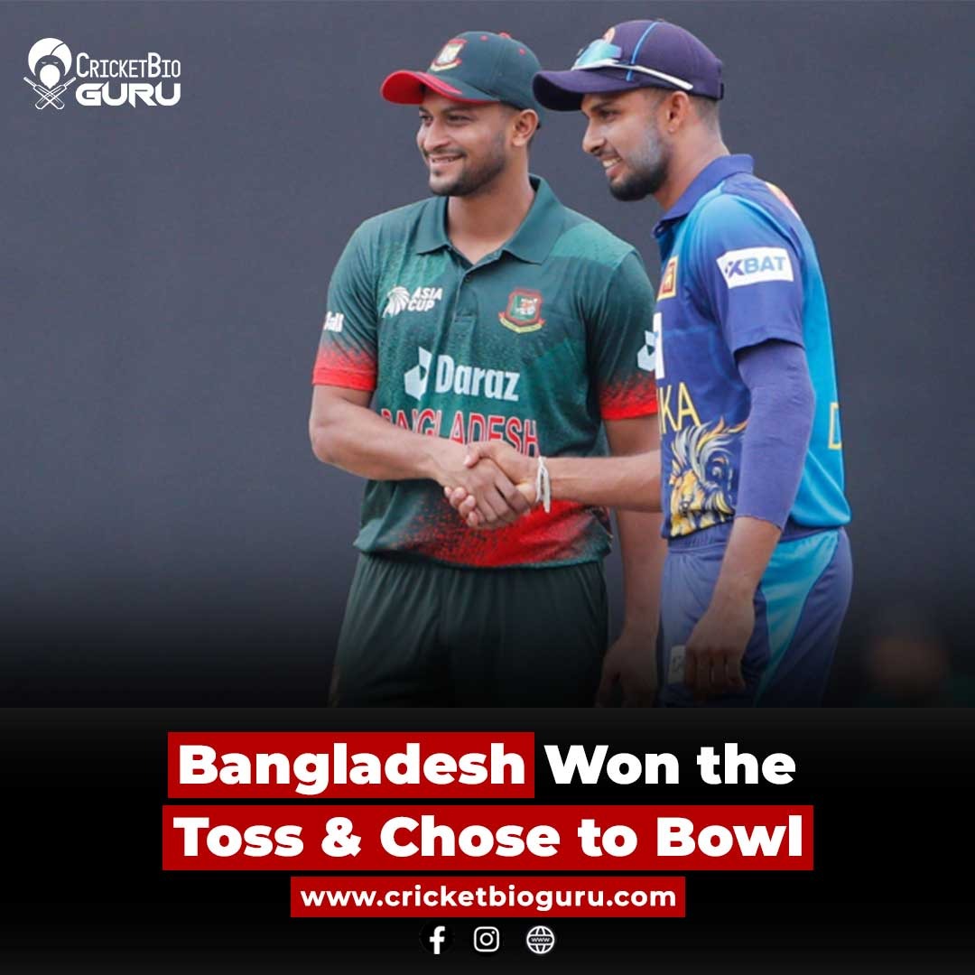 'Bangladesh wins the toss and opts to bowl! 🏏 Let the match begin! 🇧🇩
For more:bit.ly/3Yqf6le
#Cricket #Toss #AsiaCup #cricketbioguru #cricketbio #crickettrendings #cricketguru #cricketblogs #cricketnews