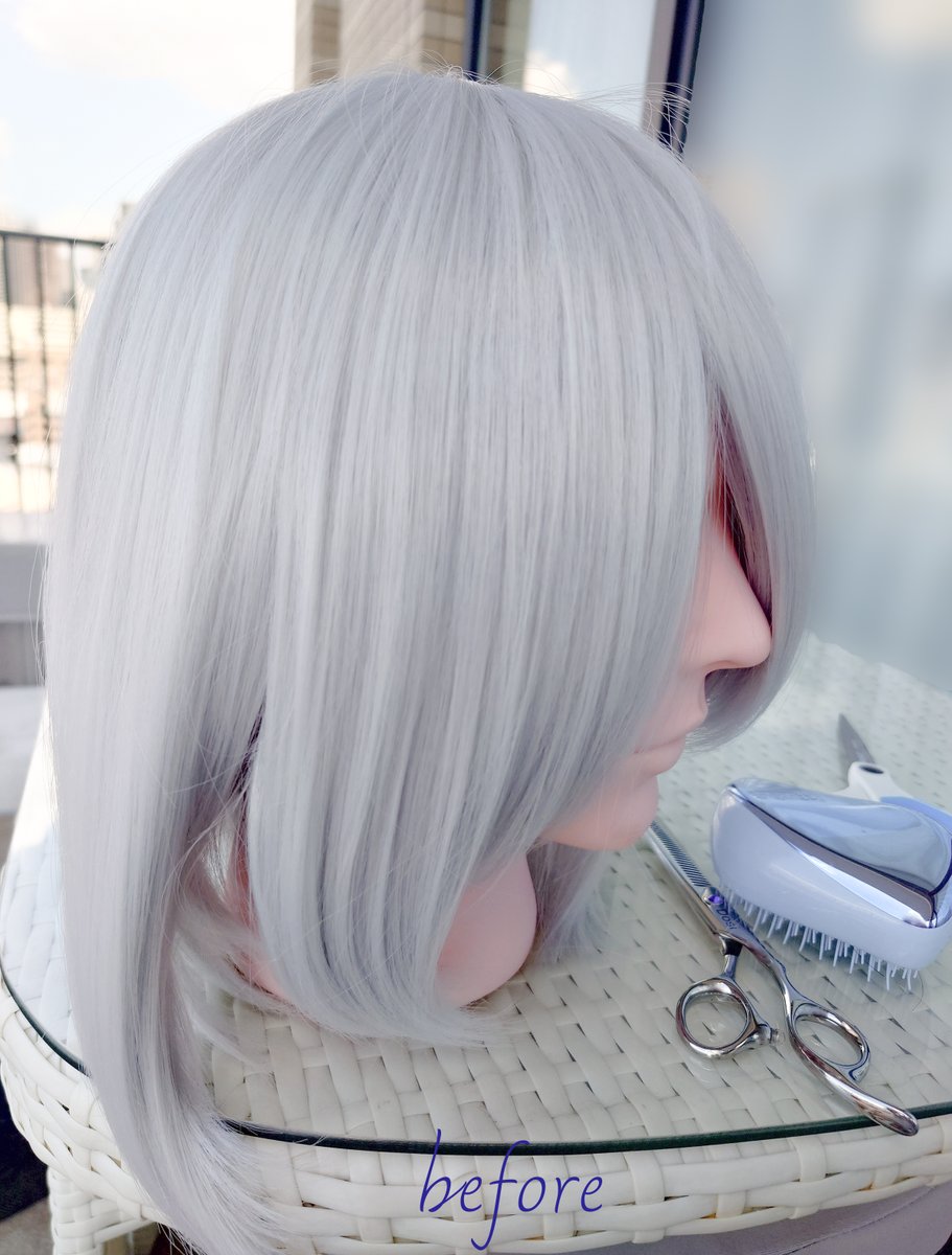 ショートにカットした！明日のコスプレ用～ https://t.co/zexeQU3mpv