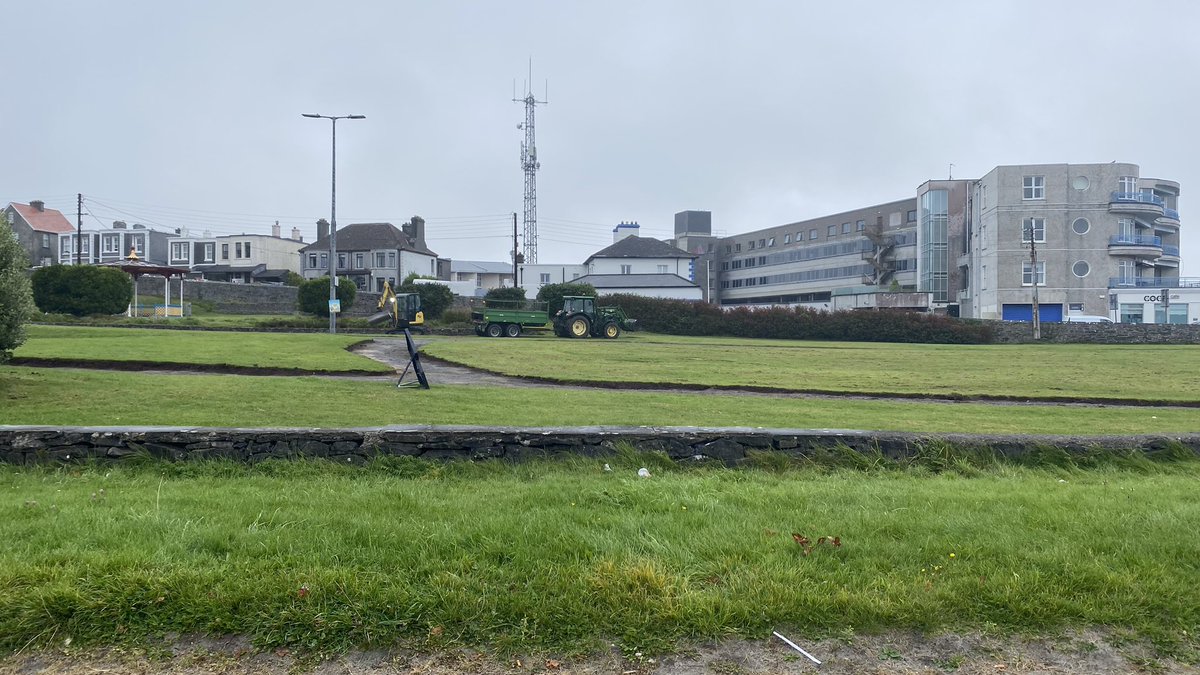 So finally work has begun on the much needed facelift of salthill park! Well done to Councillor Clodagh Higgins whose aim it was to get this much needed work done in the park in the first place, well done you clodagh and those that approved the works and galway city council