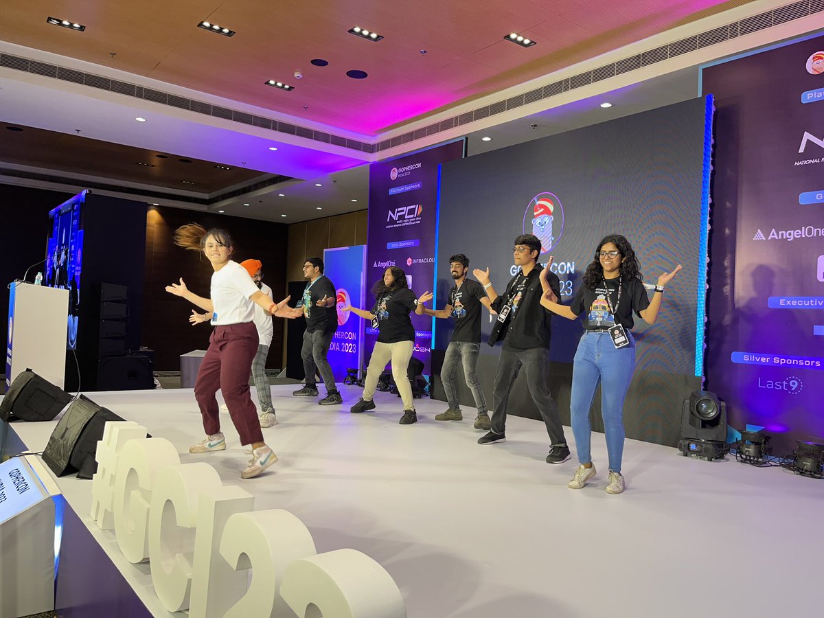 GopherConIndia's tweet image. GopherCon India: Turning gophers into dancers!! Here the code is elegant, but the dance moves are even more so!

#GopherconIndia2023 #GCI23 #Gopherconindia #Gofriends #gophercon #Gophers #Golang #Godevelopers