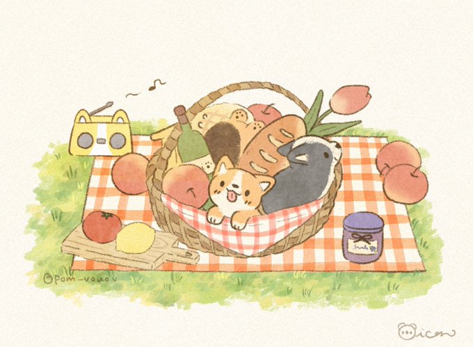 「picnic basket」 illustration images(Latest｜RT&Fav:50)