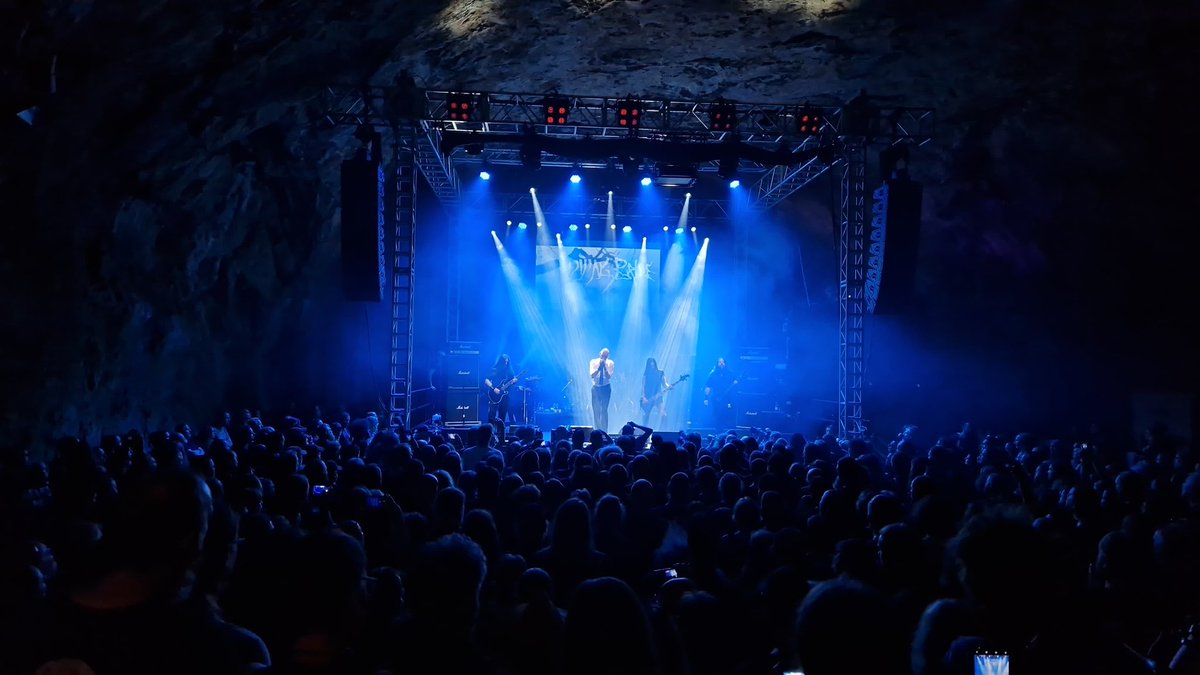 ProphecyProd's tweet photo. Yesterday was INCREDIBLE! Thank you to Year of the Cobra, Laster, 1476, The Vision Bleak, Darkspace, Disillusion, My Dying Bride, Crone and Amenra for an unforgettable day. ELR kicks things off at 13h - see you in the cave!
 🎥 @brandlicht 

#prophecyfest https://t.co/N0UXCYmOiF