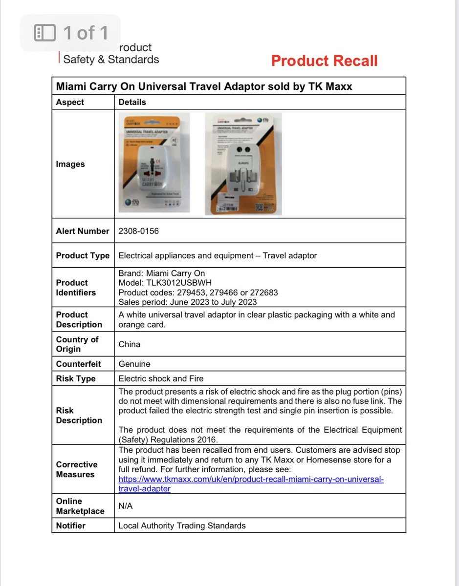 Last work related tweet for a week because I am on leave🙌. 
Please take note of these product recalls. These pose a serious risk of fire. If you would like a Safe and Well visit from one of our highly trained crews visit our website for how you can arrange one. #firekills