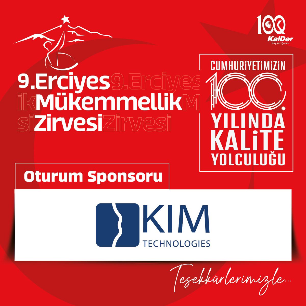 KIMTechKayseri's tweet photo. Mükemmellik kültürünü yaşam biçimine dönüştürmek üzere çalışan KalDer Kayseri Şubesinin, 9. Erciyes Mükemmellik Zirvesi’ne davetlisiniz. 

Detaylı bilgi için 👉KalDer Kayseri

#KIMTechnologies #KalDerKayseri @KaliteDernegi https://t.co/qc2FXn6aYB