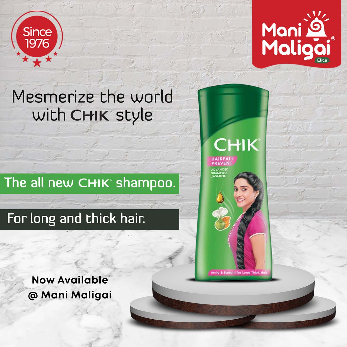 Mesmerize the world with CHIK Style!

Say goodbye to bad hair days & hello to gorgeous locks with Chik Shampoo. Discover the secret to healthy hair with our range of nourishing shampoos.

📞99924 99924
linkto.contact/MM-WA

#Manimaligai #Pollachi #Groceryshop #ChikShampoo