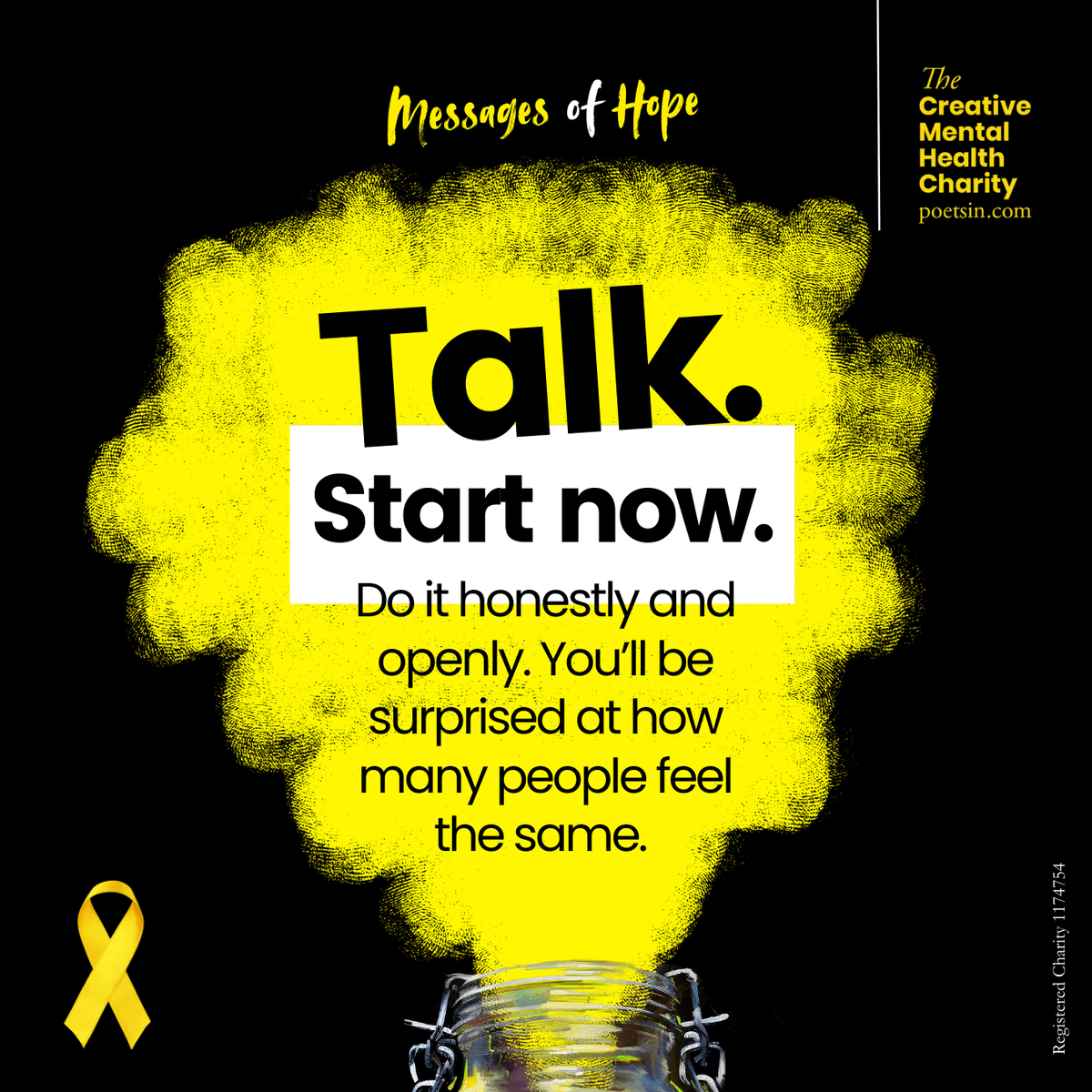 poets_in's tweet image. No matter what your circumstances are, you are never alone. There is tremendous strength in sharing your story. #StrongerTogether #MessageofHope #SuicideAwareness