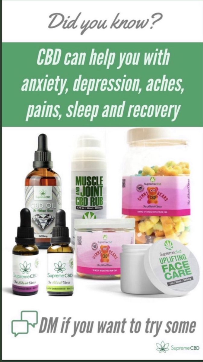 RETWEET THIS FOR ME PLEASE PEOPLE 🙏🏻 get a Massive 40% discount on EVERYTHING at supremecbd.uk tonight with code Fowler40 at checkout,  DM me if you curious about CBD an I’ll give you all any advice that you need 👊🏻