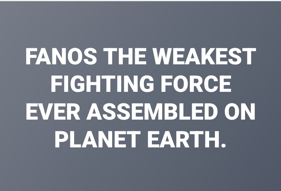 LemlemTigest's tweet image. #Fanos the #weakest #fighting #force ever #assembled on #planet #earth.