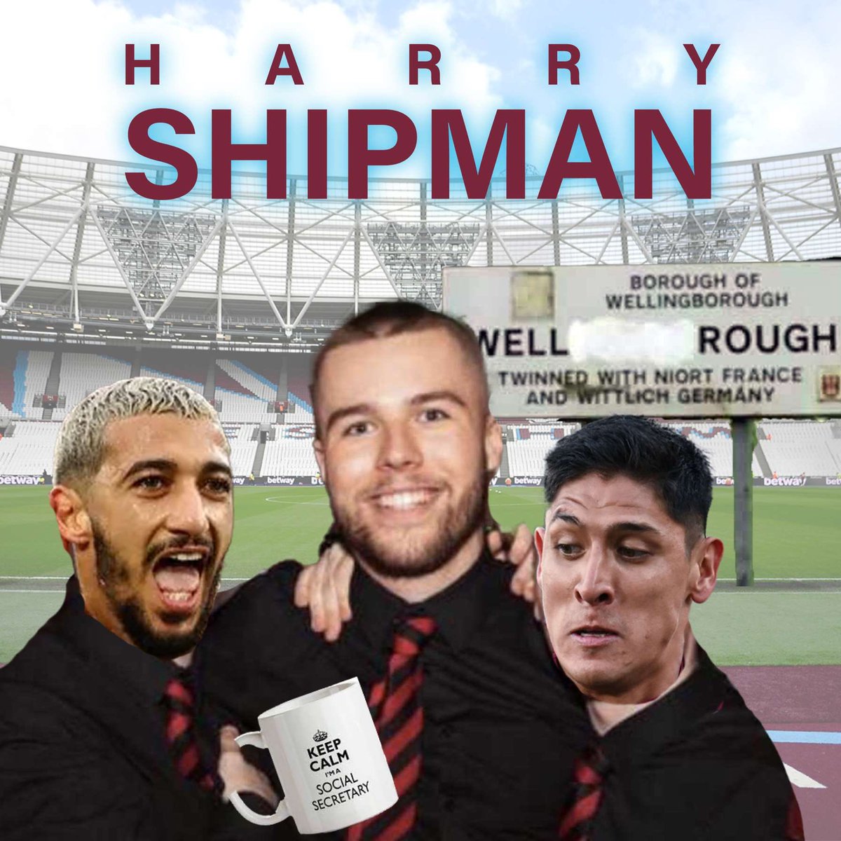 DMUFC are delighted to announce the signing of Harry Shipman as social Sec.

DMUFC fought off intense competition from some of Europe’s leading clubs to secure the services of the exciting english international attacker from West Ham.

Welcome Harry 🔴⚫️⚒️