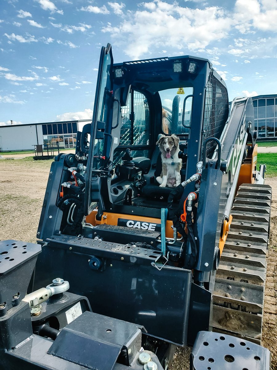 This pup visited us to try out the NEW Case Minotaur at our Titan Machinery - La Crosse location and gave it two PAWS up! Pooch APPROVED!