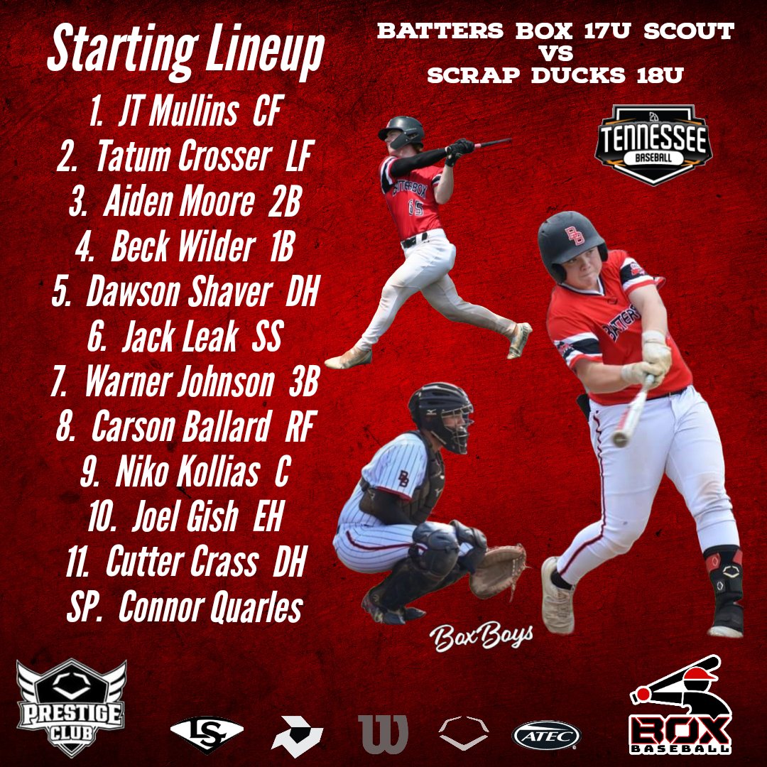BoxBoysScout's tweet image. The guys are back in action today with @2DsportsTN. #RepTheBox @James2DSports @BattersBox