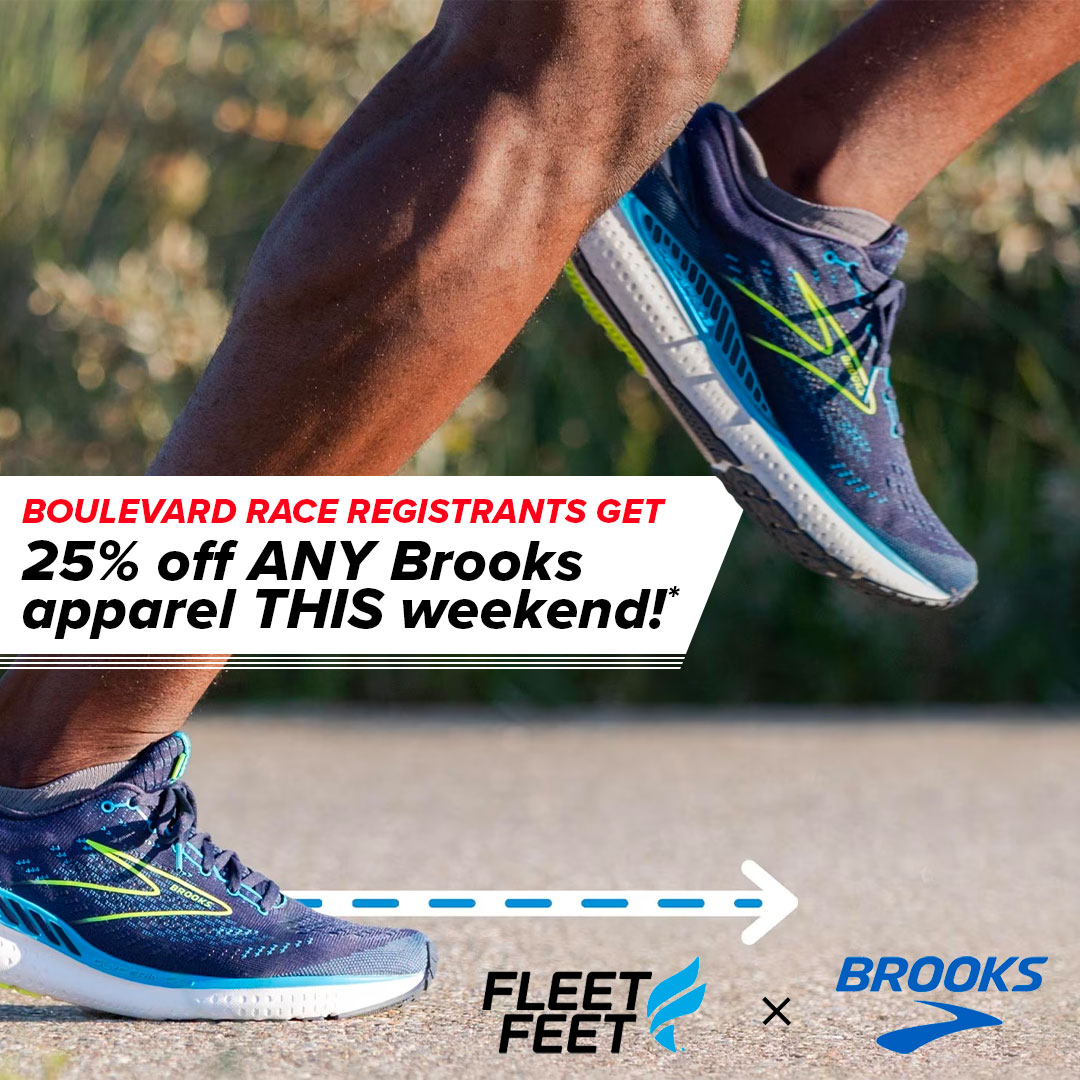 This Saturday and Sunday (Sept 9 &amp; 10), shop at any Fleet Feet Spokane store and get 25% off all Brooks apparel when you show that you have registered for the race. Get race day ready with Brooks and The Boulevard! #spokane #spokanewa #spokanewashington #spokanevalley