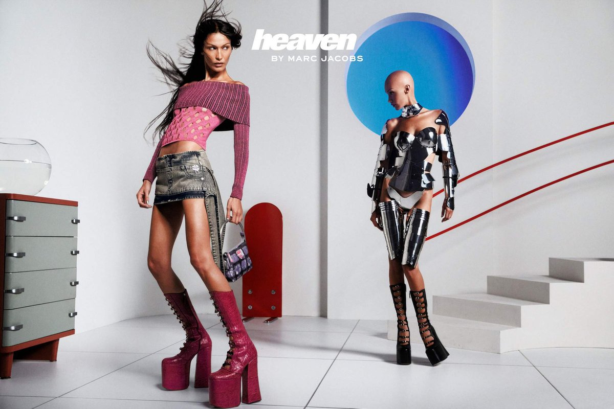 saintdemie's tweet photo. BELLA HADID IS BACK AND SHE’S COOLER THAN EVER!
bella by carlijn jacobs for heaven by marc jacobs fw23 campaign ☆ https://t.co/Etz05B5FRr