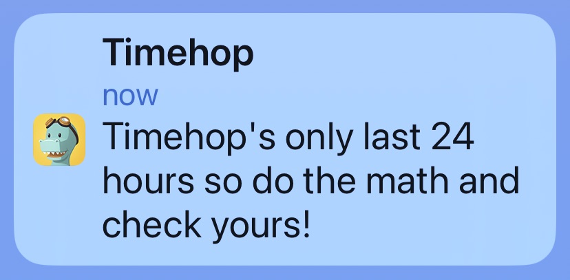 #misplacedapostrophes <a href="/abe/">Abe from Timehop!</a> <a href="/timehop/">Timehop</a>
