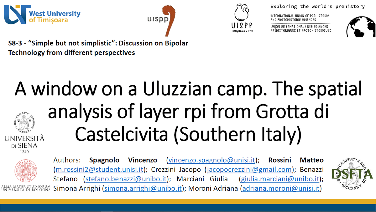 URPA_unisi's tweet photo. 𝗩𝗶𝗻𝗰𝗲𝗻𝘇𝗼 𝗦𝗽𝗮𝗴𝗻𝗼𝗹𝗼 presented the spatial analysis of the #Uluzzian layer rpi of #GrottadiCastelcivita as an integration to the previous technological study (https://t.co/rl6PDnmnC1) @Matteo_Rossini_ https://t.co/Ii8x8J7NbF