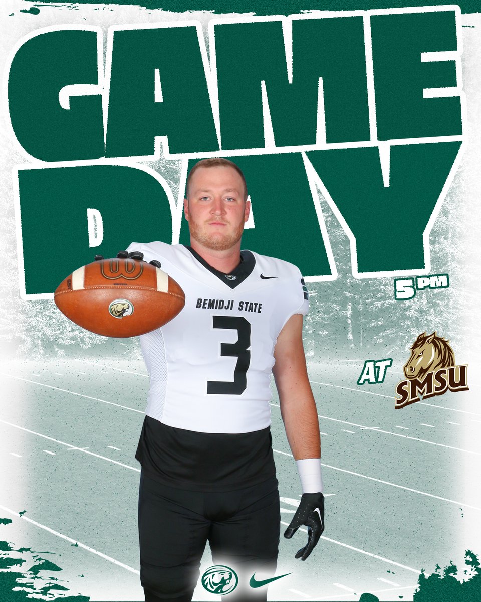 It's Game Day tonight as the No. 11/10 Beavers travel to Marshall to face Southwest Minnesota State! 🦫🏈 

⏰5:00 PM
🆚Southwest Minnesota State
🏟️Mattke Field
📺NSICNetwork.com
📻@BeaverRadioNet
📈smsumustangs.com/sidearmstats/f…

 #GoBeavers #BeaverTerritory #GrindTheAxe