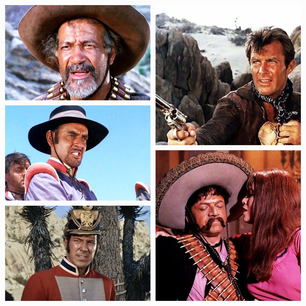 Gemini_53's tweet photo. #FrankSilvera as #ElSordo #RobertConrad as #JamesWest #JamesAlmanzar as #Gregorio #MarioAlcalde as #CaptainFortuna #RossMartin as #ArtemusGordon &amp; #MarieGomez as #Isabel in #TheNightOfJackODiamonds episode of #TheWildWildWest #SaturdayWildWildWest https://t.co/iw72NgK0iD