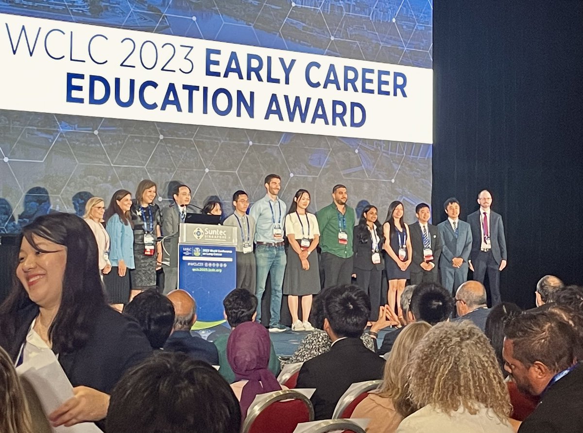 hsbalata's tweet photo. #WCLC23 ‘Early Career Education Award’ for our very own @patrick_goodley 👏🏼 👏🏼

Well done Patrick, thoroughly deserved for all that hard work on the @LungCheck https://t.co/cLthQsGs2r