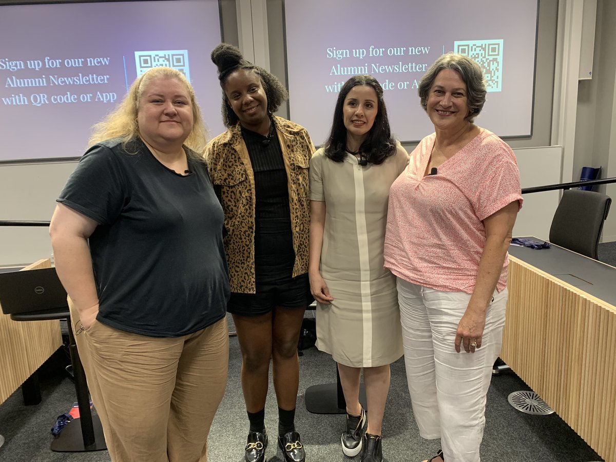 Well done <a href="/CaithlinMercer/">Caithlin Mercer</a> <a href="/TeShimaBrennen/">Te Shima Brennen</a> <a href="/BahaarJ/">Bahaar Joya</a> for an inspiring and insightful discussion on mental well-being for journalists, trauma-informed practices, and centring lived experience in reporting <a href="/risj_oxford/">Reuters Institute</a> reunion #RISJ40