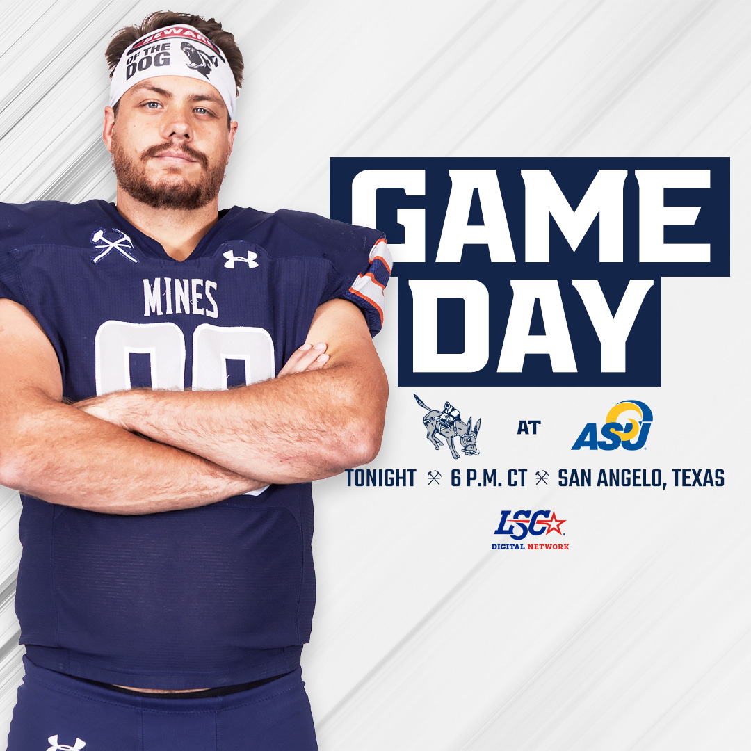 𝗚𝗔𝗠𝗘 𝗗𝗔𝗬

#2 Mines 🆚 #4 Angelo State
📍 San Angelo, Texas
🕕 6 p.m. CT
📺 (PPV) lonestarconferencenetwork.com
📊 statbroadcast.com/events/statbro…

#HelluvaEngineer⚒️