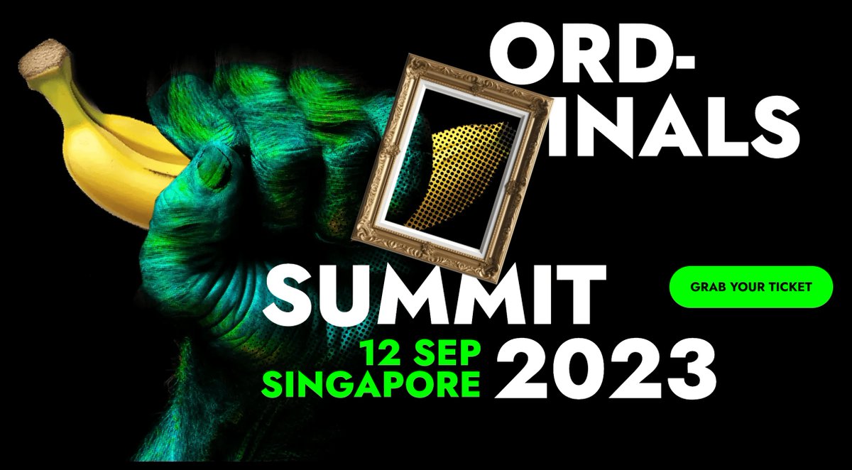 The time is almost here for all Ordinals enthusiasts🚨

Builders and Ordinals enthusiasts alike will be together <a href="/OrdinalsSummit/">Inscribing Summit 🇸🇬</a> to create the future of Bitcoin in Singapore🇸🇬

Speaker <a href="/ghostcorn/">neeboo</a> is also flying in today!

Use code "WIZZWALLET" for 10% off! lu.ma/ordsummit2023