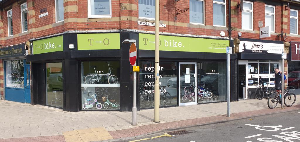 <a href="/TyneOutdoors/">Tyneside Outdoors</a> so pleased to see our new signs up at TO bike. #southshields ready for our Dr Bike event tomorrow 11am to 3pm.  We're on the #GreatNorthRun2023 route so will be taking the opportunity to cheer on #SirMo and the other runners too. #bike #cycling #youthwork #outdoors