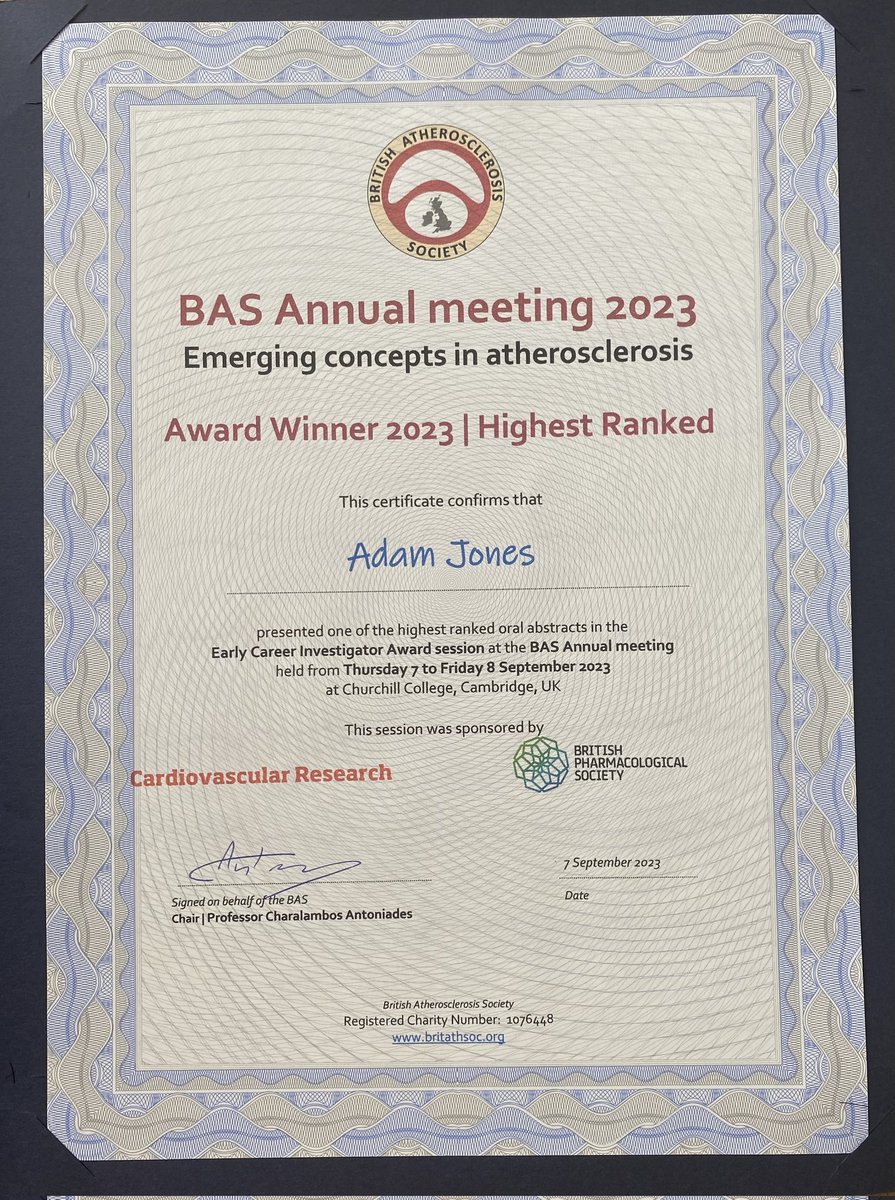 Alkystis Phinikaridou (@alkystis) on Twitter photo Congratulations to Dr Adam Jones for winning an award <a href="/britathsoc/">British Atherosclerosis Society</a> 2023 meeting for his work on imaging unstable plaque with elastin and tropoelastin MRI. <a href="/KCL_CardiacMR/">KCL Cardiac MRI</a> Congratulations to Dr Adam Jones for winning an award <a href="/britathsoc/">British Atherosclerosis Society</a> 2023 meeting for his work on imaging unstable plaque with elastin and tropoelastin MRI. <a href="/KCL_CardiacMR/">KCL Cardiac MRI</a>