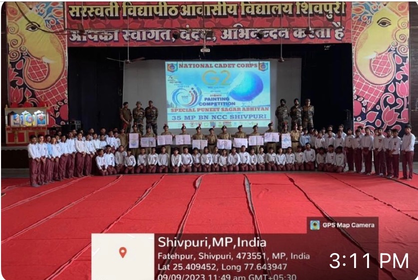 NccDteMPCG's tweet image. #Puneet Sagar Abhiyaan:- Cdts of Gwalior Gp, MP &amp;amp; CG Dte participated in Drawing &amp;amp; poster making competition with the central theme of De-polluting our water bodies. 
@HQ_DG_NCC 
@highereduminmp 
@schooledump 
@JansamparkMP