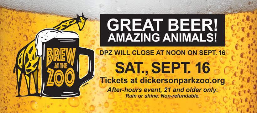 Predicting a brew-ti-ful forecast. Get your tickets here: dickersonparkzoo.org