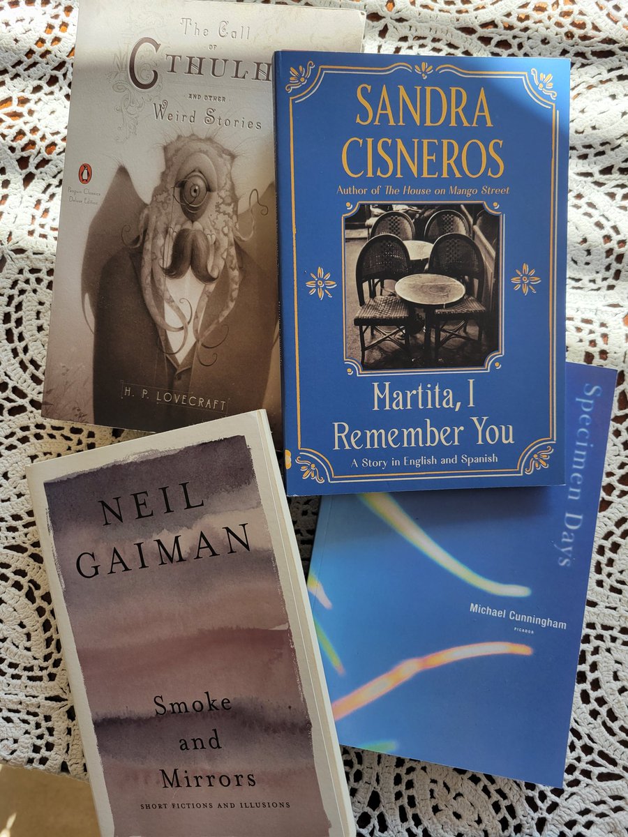 ...what next? (...and what are you reading...?) @neilhimself #SandraCisneros #HPLovecraft #MichaelCunningham