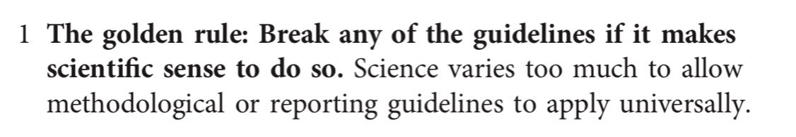 The best recommendation from a guideline 🙌🏼