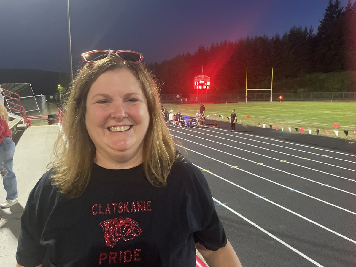 Friday night lights in Clatskanie. Let’s go Tigers!