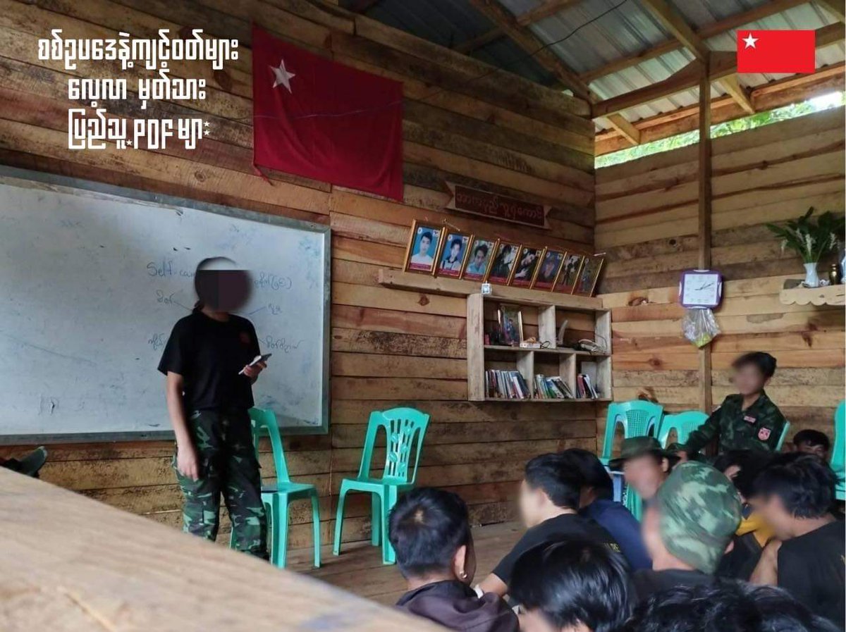 htartha76128693's tweet photo. One of our dreams in building new Myanmar is to be a place where soldiers help and protect , rather than abuse civilians. For that reason, our PDF soldiers receive training in int'l humanitarian law.Our journey is long,but each step counts.
#Myanmar
#Spring_Revolution https://t.co/tA8TrQgjqf