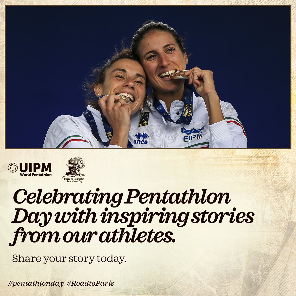 #PentathlonDay 
Italian female athletes Elena Micheli &amp; Alice Sotero 🇮🇹 success story
Respectively ranked world n•1 &amp; 2 
On the #RoadtoParis