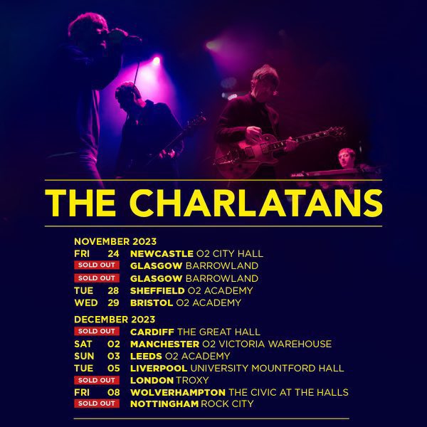 Let’s sort a DJ set in Glasgow on Saturday November 25th after @thecharlatans gig at @TheBarrowlands. Got a venue? Know a venue? Tag places round and about, we’ll see if they’re is up for it. It can go on as late as we like as we are playing in Glasgow on the Sunday too 🙌