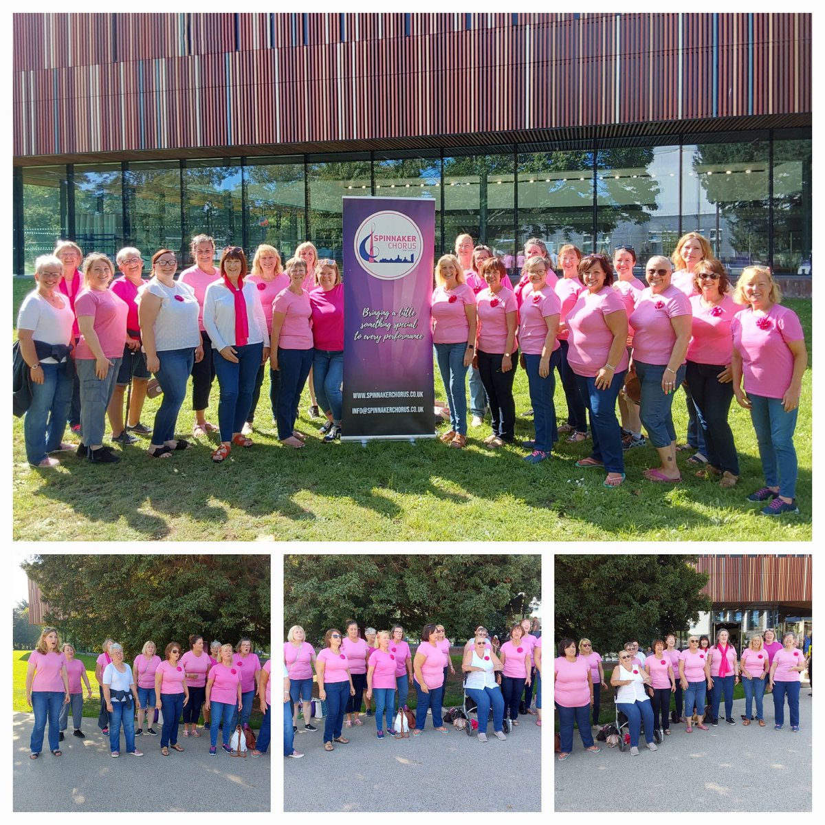 A beautiful warm sunny day singing with beautiful warm sunny people! 😊 Just the right weather for a singout at the University of Portsmouth this morning. <a href="/portsmouthuni/">University of Portsmouth</a>