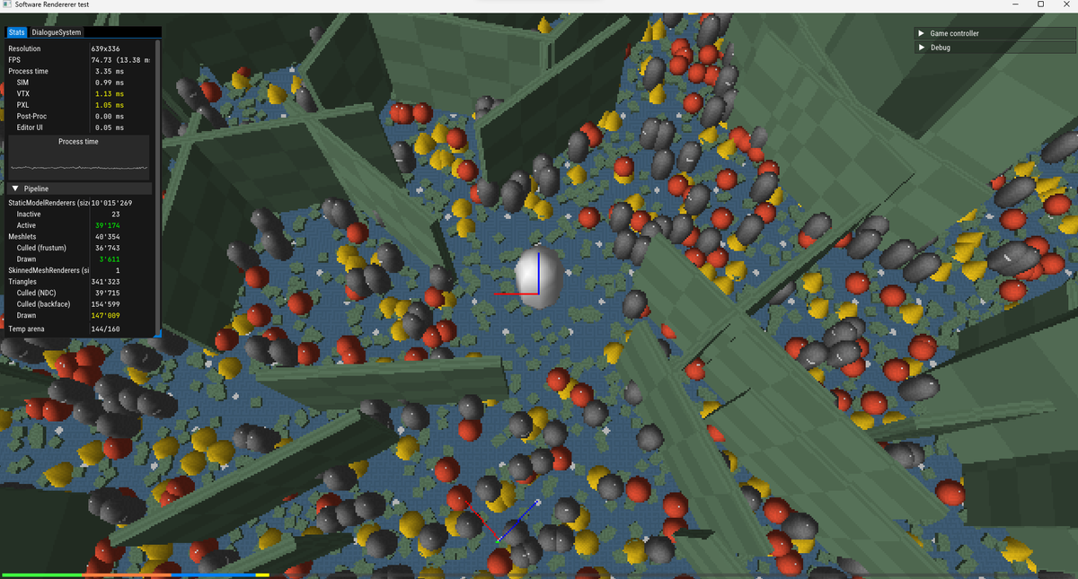cominu's tweet photo. Do I really need 10 million entities in a single scene?

#SoloDev #GameDev #IndieDev #CustomEngine #SoftwareRenderer https://t.co/VkcZ7VzZwG