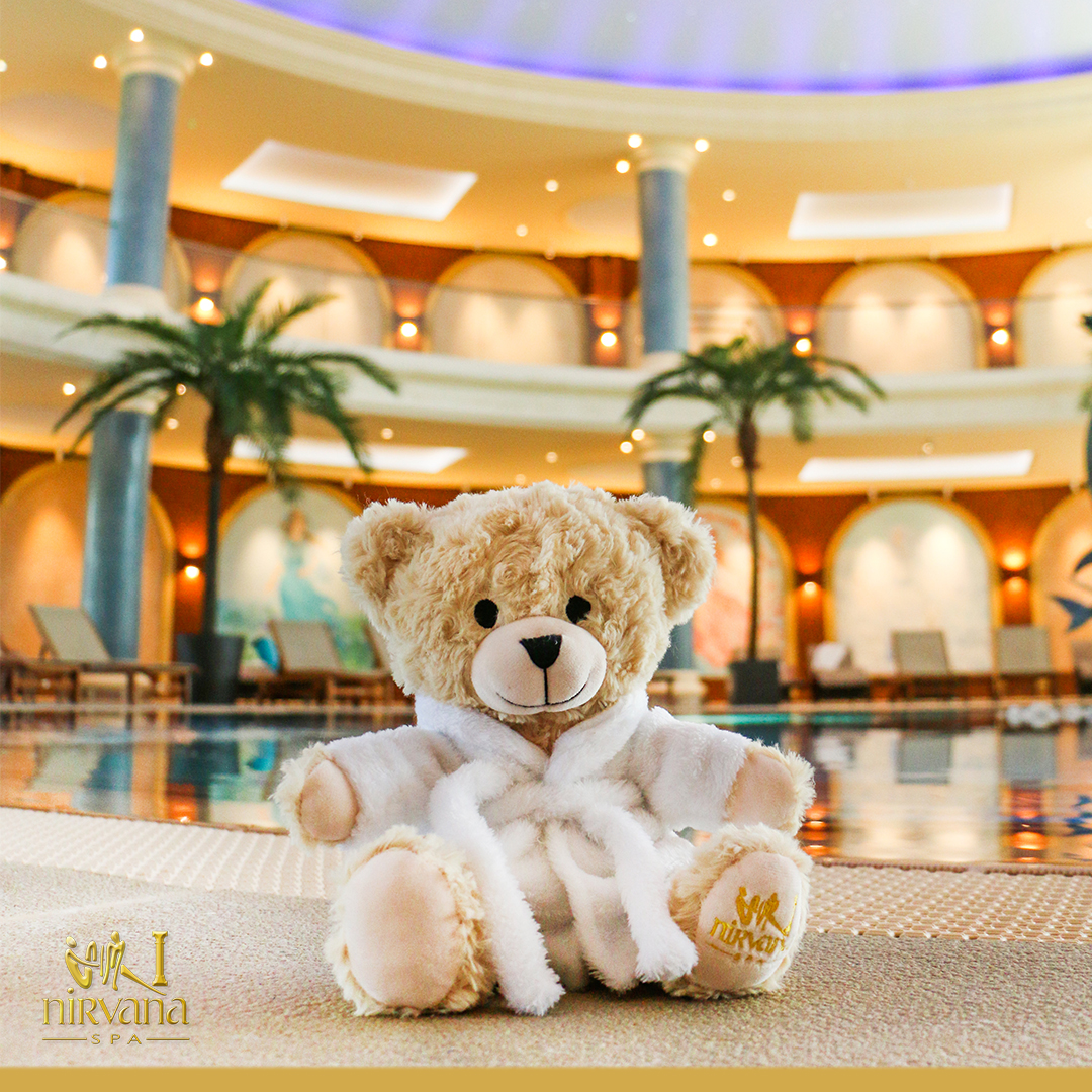 It’s National Teddy Bear Day. Meet Tranquil Teddy, our adorable spa bear. Take this cuddly keepsake with you after your visit or gift it to the little ones. They’ll love it! 😊