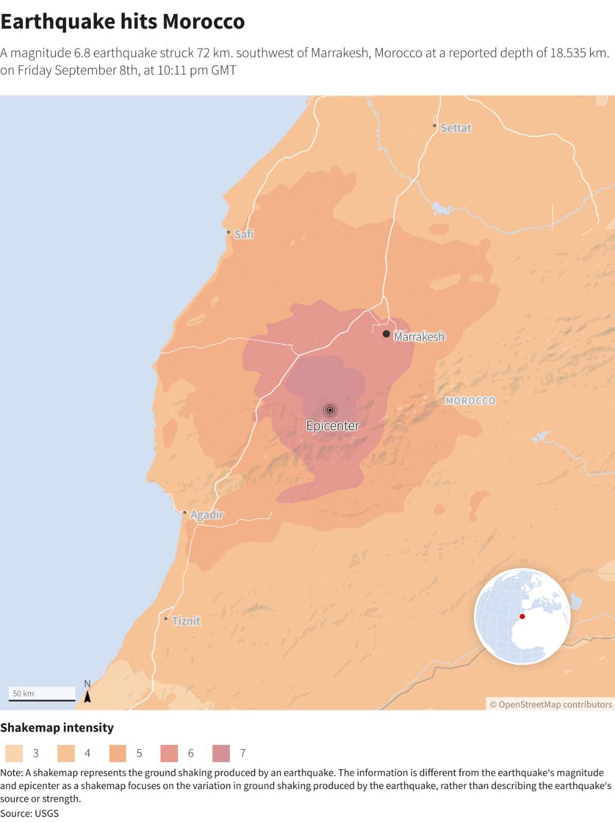 Thoughts and Prayers goes to people impacted by Earth quake in Marocco