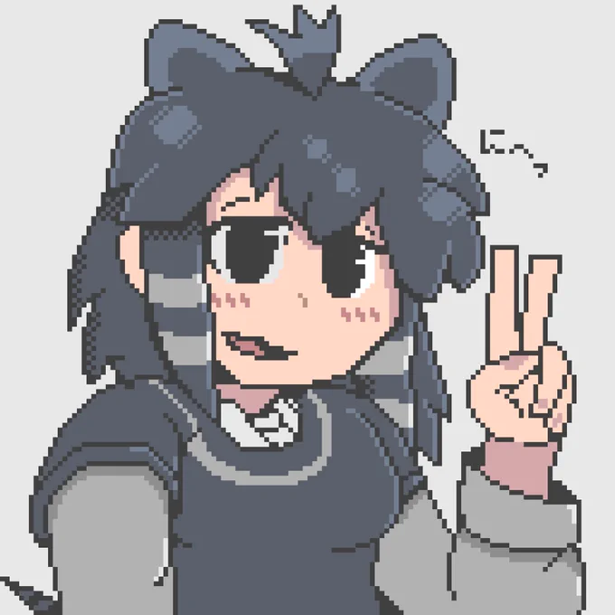 128×128アフリカタテガミヤマアラシちゃん 