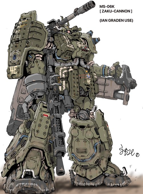 「machine gun mecha」 illustration images(Latest)